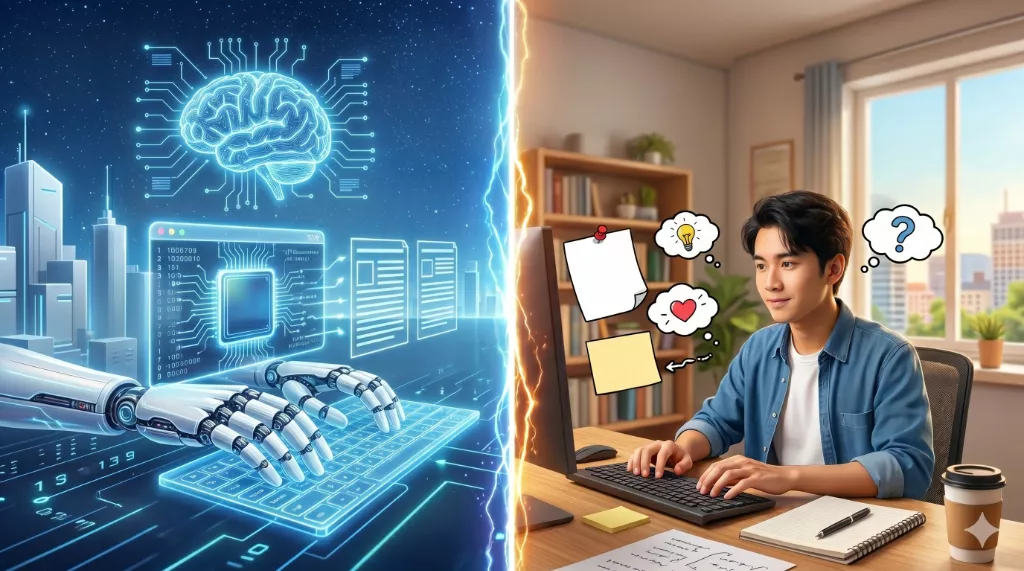 Sự khác biệt giữa AI Content rác và Content AI Chuẩn SEO